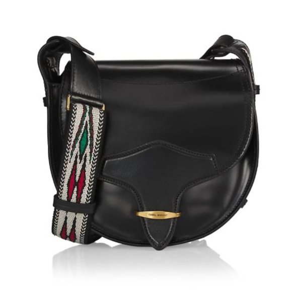 Isabel Marant Bags Isabel Marant Botsy Leather Saddle Crossbody Bag